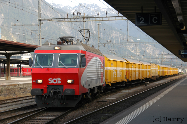 SOB Postzug in Landquart
